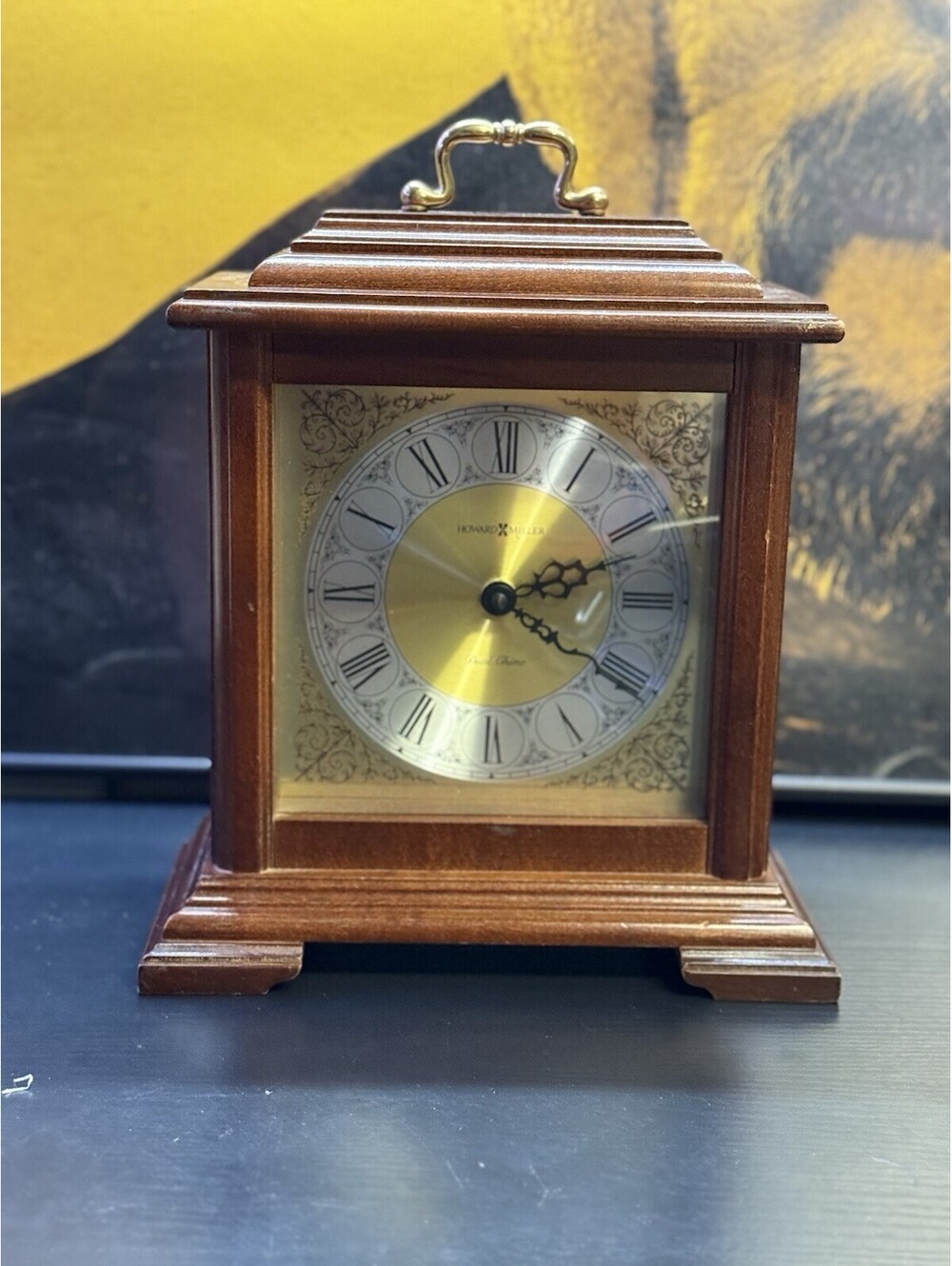 Howard Miller 612-481 Medford Dual Chime Quartz Mantel Clock Wood USA